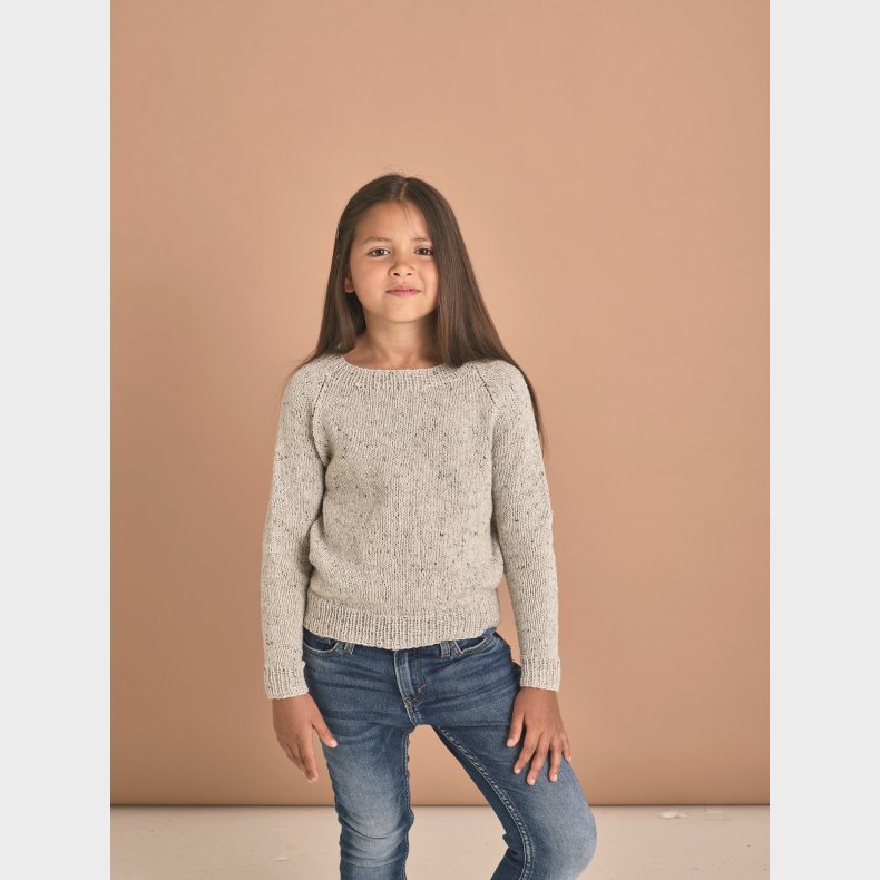 Luna Basisbuse med raglan - strikkeopskrift